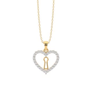 Elite Heart Diamond Pendant